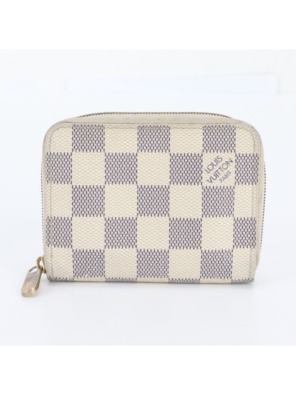 Louis Vuitton Damier Azur Zippy Coin Purse Leather